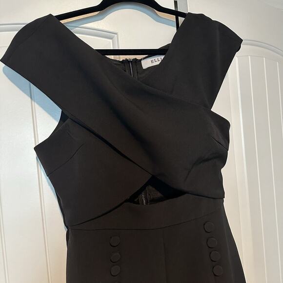 ELLIATT x Revolve Sorento Black Tailored Jumpsuit Small Cut Out Playsuit Romper - Picture 10 of 12